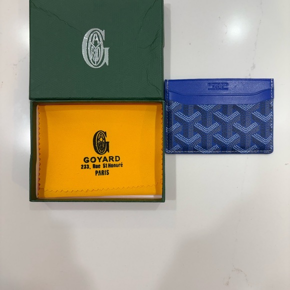 Goyard Royal Blue Card Holder - Picture 2 of 4